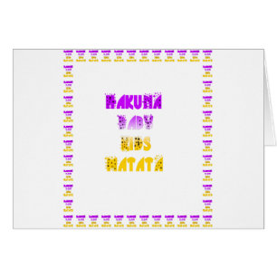 Lovely Purple and Yellow Hakuna Matata Baby Kids G