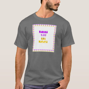 Lovely Purple and Yellow Hakuna Matata Baby Kids G T-Shirt