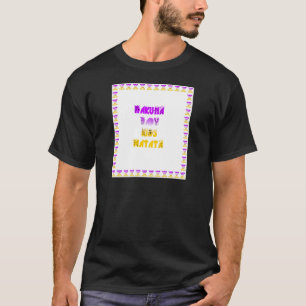 Lovely Purple and Yellow Hakuna Matata Baby Kids G T-Shirt