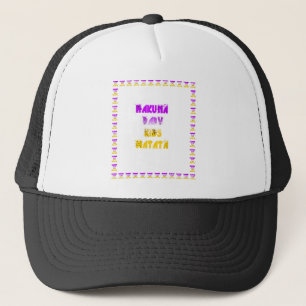 Lovely Purple and Yellow Hakuna Matata Baby Kids G Trucker Hat