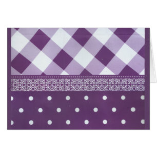 Lovely Purple chequered Damask Seamless Pattern