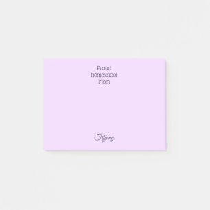 Lovely Purple Homeschool Mum Post-it Notes