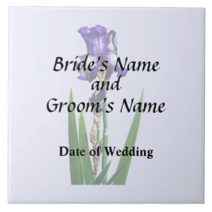 Lovely Purple Iris Tile