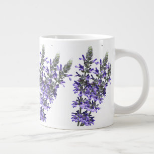 Lovely Purple Lavender Herb Flower on Ceramic Large Coffee Mug