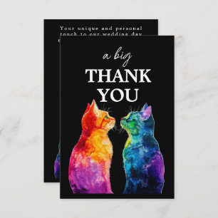 Lovely 🌈  Purrfectly Yours: Purrfectly  Thank You Card