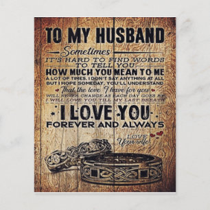 Lovely Quotes To My Husband Present For Man Flyer