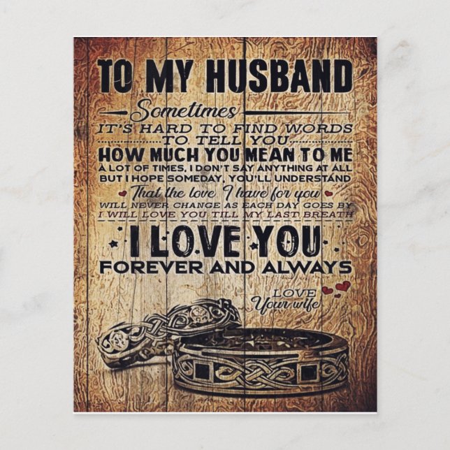 Lovely Quotes To My Husband | Present For Man Flyer (Front)