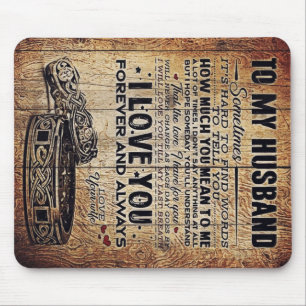Lovely Quotes To My Husband   Present For Man Mouse Mat