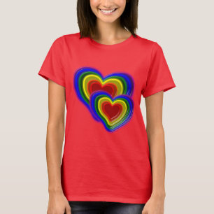 lovely rainbow heart T-Shirt