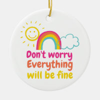 Lovely Rainbow, Sun and Cloud  Magnet