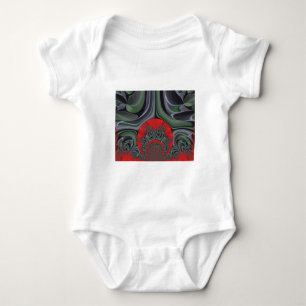 Lovely Red Aurora Art Print Baby Bodysuit