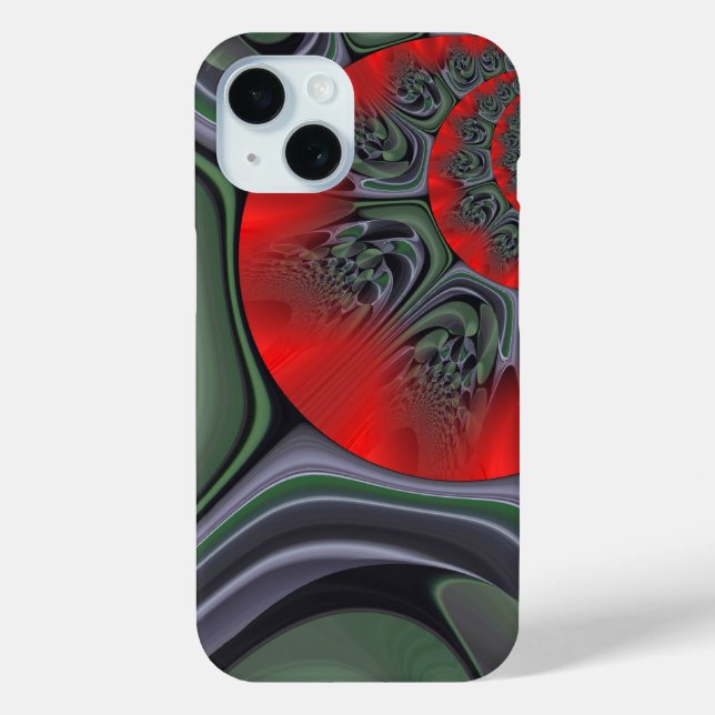 Lovely Red Aurora Art Print Customise Product Case-Mate iPhone Case (Back)