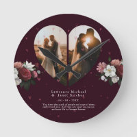 lovely Red Custom Heart shape couples photos gift