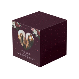 lovely Red Custom Heart shape gift for her & him Cube
