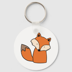 Lovely red fox key ring