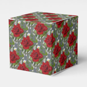 Lovely Red Rose Favour Box