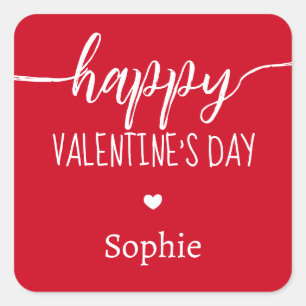 Lovely Red Valentine Gift Stickers