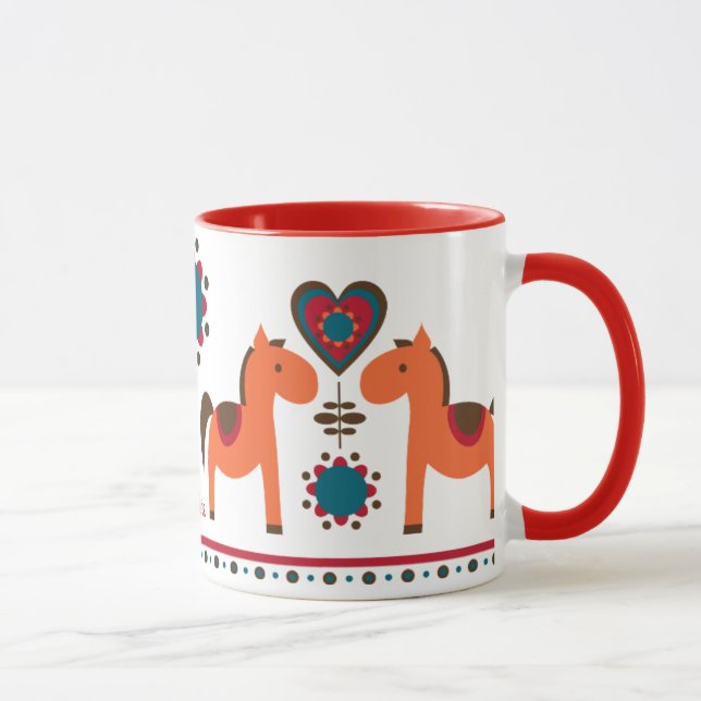 Lovely retro horses mug (Right)