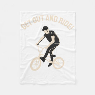 Lovely Rider Design - Get Out And Ride! Fleece Blanket