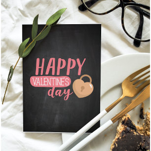 Lovely Romantic Happy Valentines Day Gift Holiday Card