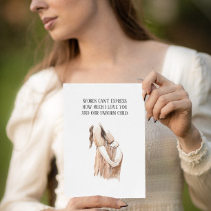 Lovely Romantic Pregnancy Wife Gift With Quote Holiday Card