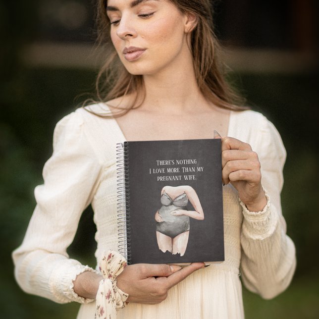Lovely Romantic Pregnancy Wife Gift With Quote Notebook (Creator Uploaded)