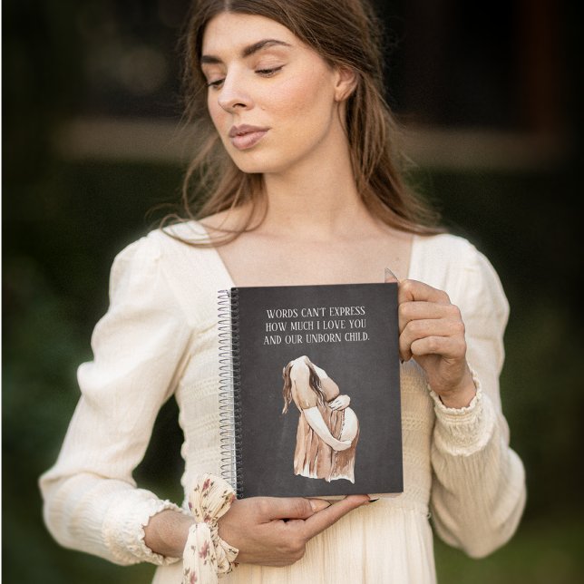 Lovely Romantic Pregnancy Wife Gift With Quote Notebook (Creator Uploaded)