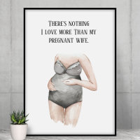 Lovely Romantic Pregnancy Wife Gift With Quote