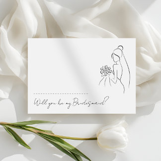Lovely Romantic Will You Be My Bridesmaid Proposal Invitation