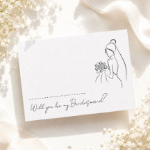 Lovely Romantic Will You Be My Bridesmaid Proposal