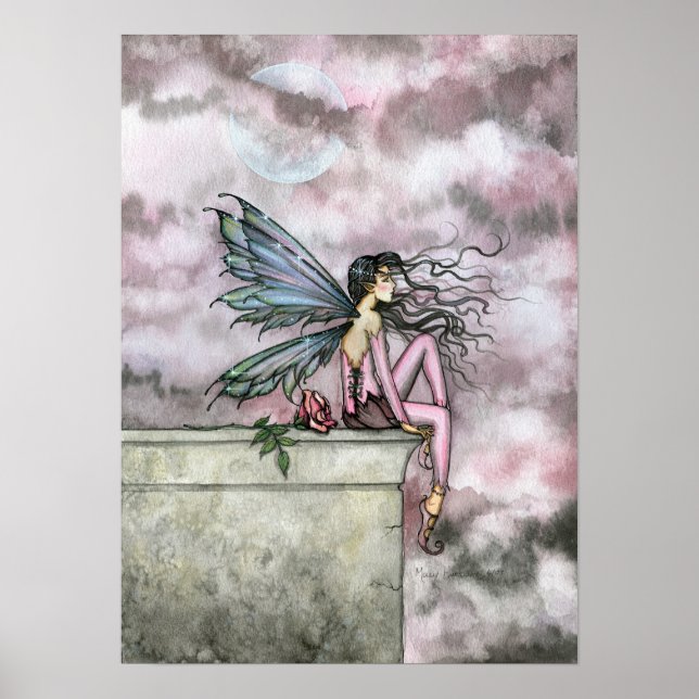 Lovely Rose Fairy Poster Print by Molly Harrison (Front)