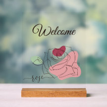 Lovely Rose Minimalist Line Art