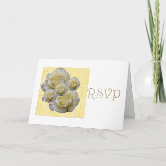 Lovely Rose RSVP Invitation (Front)
