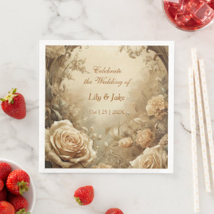 Lovely Rose'es Wedding Napkin