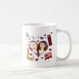 Lovely Royal Couple Cartoon Love Design Coffee Mug