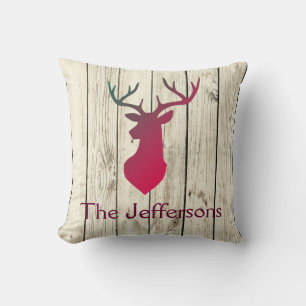 Lovely Rustic Deer head Cushion