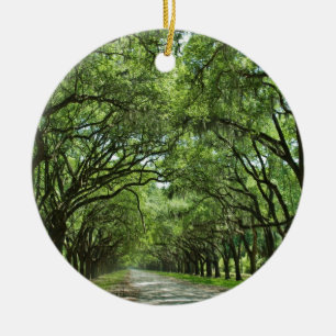 Lovely Savannah Georgia Ceramic Tree Decoration