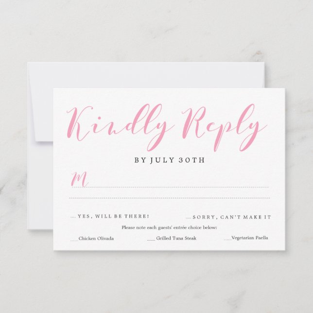 Lovely Script RSVP | WEDDINGS (Front)