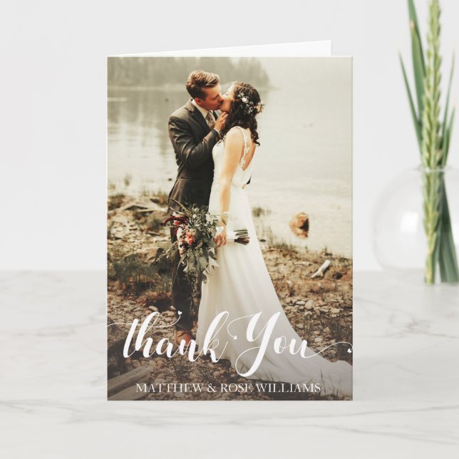 lovely script | wedding thank you (Front)