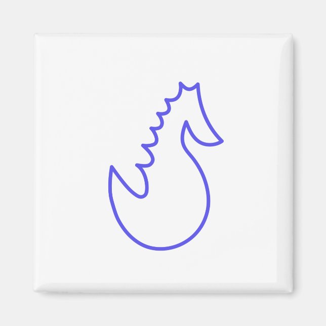 Lovely Seahorse Magnet (Front)