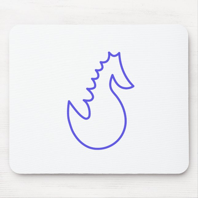 Lovely Seahorse Mouse Mat (Front)