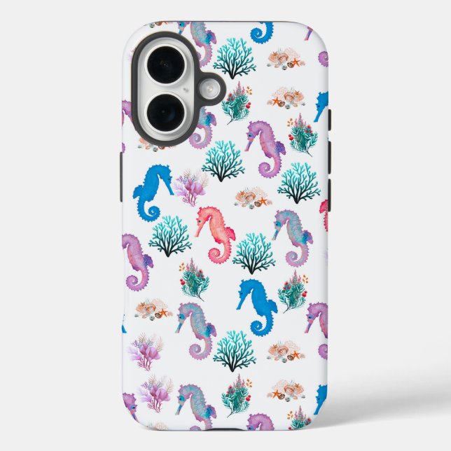 Lovely Seahorses Case-Mate iPhone Case (Back)