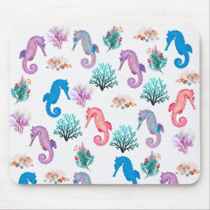 Lovely Seahorses Mouse Mat