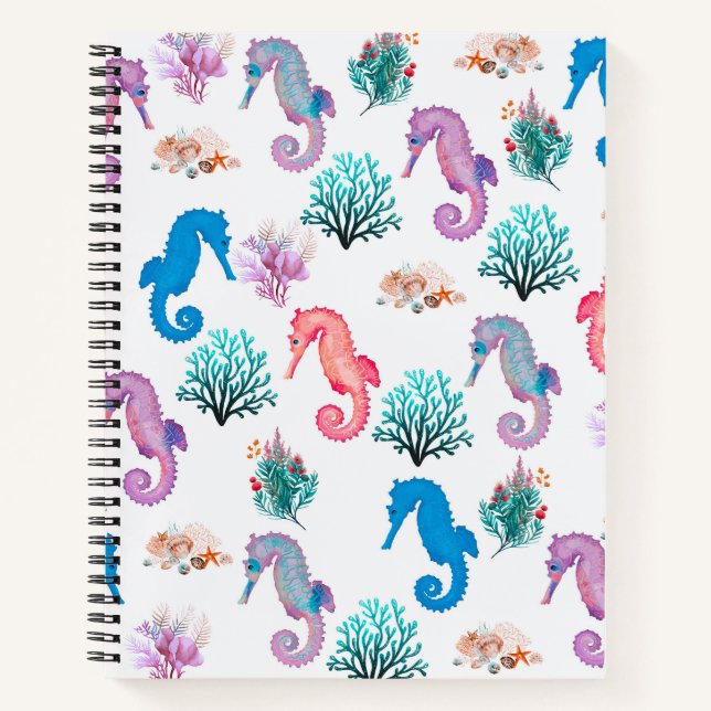 Lovely Seahorses Notebook (Front)