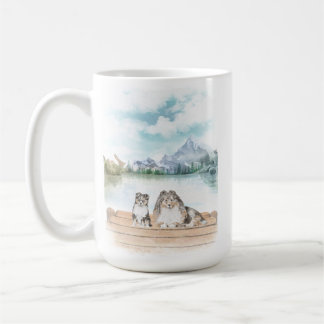 Lovely Shetland Sheepdogs mug
