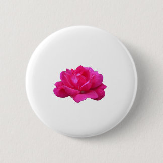 lovely single pink rose flower 6 cm round badge