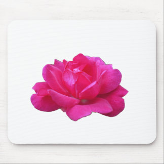 lovely single pink rose flower mouse mat