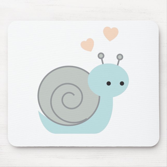 Lovely Snail Mouse Mat (Front)