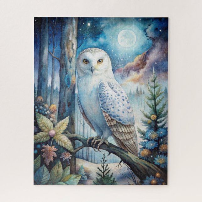 Lovely Snowy Owl Jigsaw Puzzle (Vertical)
