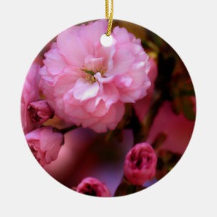 Lovely Spring Pink Cherry Blossoms Ceramic Tree Decoration